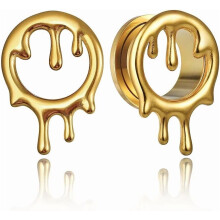 Water Drop Ear Gauges Hypoallergenic 316 Stainless Steel 2