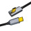 Καλώδιο USB-C αρσενικό σε αρσενικό 2.0m 90 χαμηλού προφίλ 10Gbps 100W 1