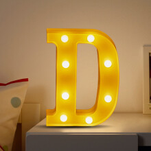Lampki LED z literami alfabetu zasilane bateryjnie 1 szt.