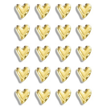 Gold Heart Fridge Magnets 20 pcs