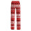 Damen-Weihnachtshose mit Print, lang, Rot, XL 4