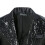 Herenblazer met 3D-paillettenprint, formele jas 5