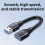 Cabo de extensão USB 3.0, macho para fêmea, 1,5 m 5
