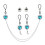 Rhinestone Nipple Chain Non-Piercing Bra Chain 1 Piece 1