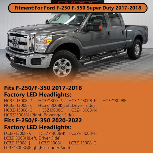 Καλωδίωση προσαρμογέα προβολέα LED για Ford F-250/F-350 1