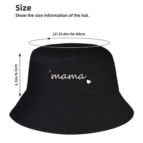 Cappello a secchiello stampato Mama Hat per uomo e donna, cappello da sole, USA 1