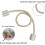 Magnetic Curtain Tiebacks Beige 2 Pack 2