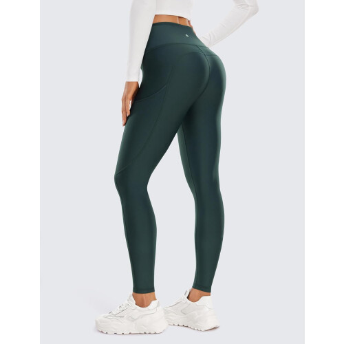 Calça legging feminina YOGA com forro térmico de lã, tamanho 28 polegadas. 1