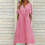 Γυναικείο Φόρεμα Maxi με V-Neck, Τσέπες και Κουμπιά 2