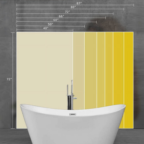 Duschvorhang mit Blattdesign, wasserdicht, minimalistischer Stil 2