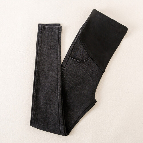 Jeans premaman da donna a vita alta e gamba svasata 2