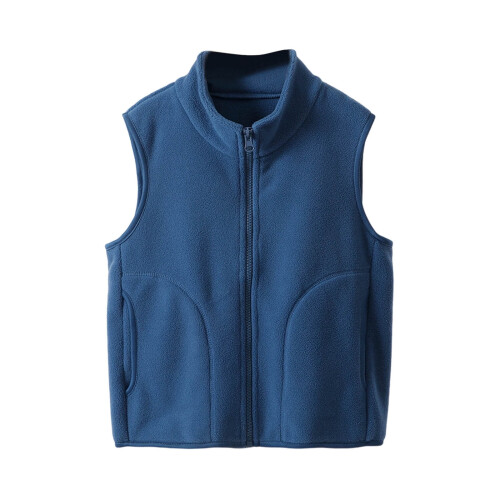 Fleece Vest for Kids 1-15 Years Sleeveless Solid Outerwear 1