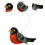 Felt Bird Ornament Christmas Tree Decoration Orange 6