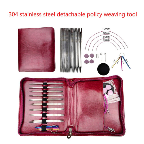 Stainless Steel Interchangeable Crochet Needle Set 2.5mm-5mm 1