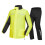 Rain Suit for Motorcycle Riders with Adjustable Neck and 2
