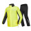 Rain Suit for Motorcycle Riders with Adjustable Neck and 3