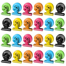 Fridge Magnets Heavy Duty Magnetic Clips 12 Pack Black