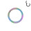 Septum Ring Rainbow Clicker 20G 1