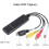 USB 2.0视频音频采集卡 VHS/VCR/TV转DVD Win兼容 1