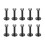 Set di anelli labbro-labret con zirconi (10 pezzi) 1