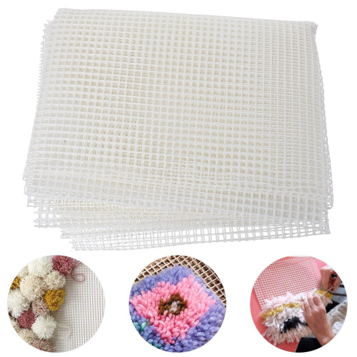 Blank rug hooking mesh white craft sheet 2