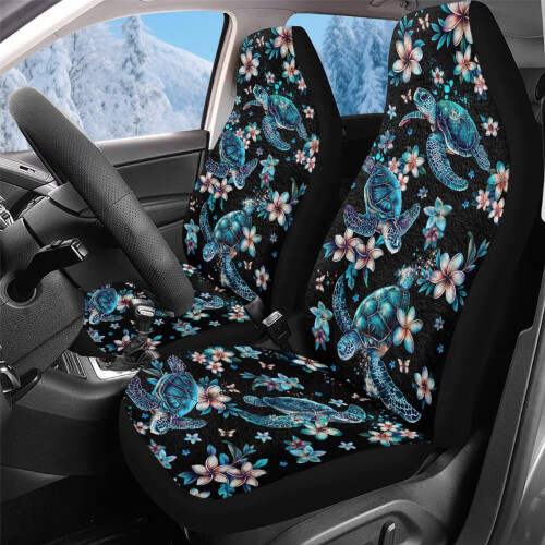 Boho Blue Turtle autósüléshuzatok elöl, 2 db-os csomag