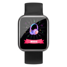 Montre connectée pour enfants, noire, étanche, avec suivi d'activité physique pour tous les âges