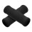 Forearm Crutches Handle Grip Black Universal Fit 2pcs 7