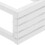 Tabouret miniature en bois blanc style banc de parc 6