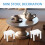 Tabouret miniature en bois blanc style banc de parc 7