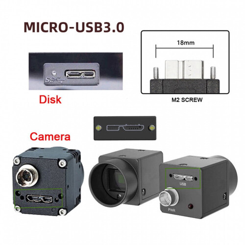 Cabo USB 3.0A macho para Micro-B 3.0 com conector em ângulo para baixo, 25 cm 1