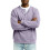Herren-Henley-Sweatshirt, Helllila, XL 4