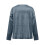 Blusa feminina lisa de manga comprida com gola drapeada. 6