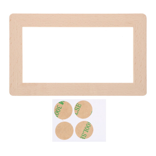 Wood Switch Cover Plate Beech Khaki 2