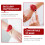 Rote, runde Damen-Quarzuhr mit Lederarmband 5