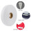 White non-woven clothing size labels iron-on fabric 50 pcs 3