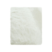 Small Fluffy Shaggy Throw Rug 20x32 Inch White