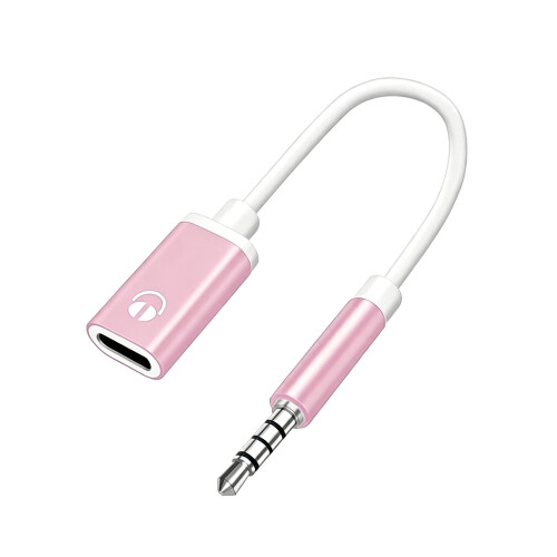 Adaptateur de son USB Type C vers Auxs, câble de prise-Noir 1