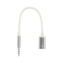Adaptateur de prise casque 3.5mm mâle vers Type C-Argent