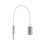 Adaptateur de prise casque 3.5mm mâle vers Type C-Argent 1
