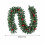 Guirlanda de Natal artificial pré-instalada, com 1,80 m de comprimento e decoração com pinhas. 3