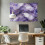 Violetti marmorinen seinävaate 36x24 tuumaa 2