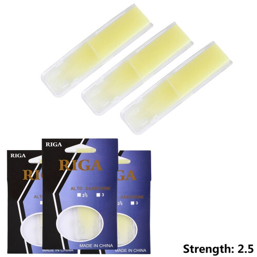 Saxophon-Harzblätter-Set, Stärke 1,5, 2,0, 2,5, 3er-Pack