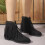 Botines bohemios para mujer con flecos y borlas (1 par) 8