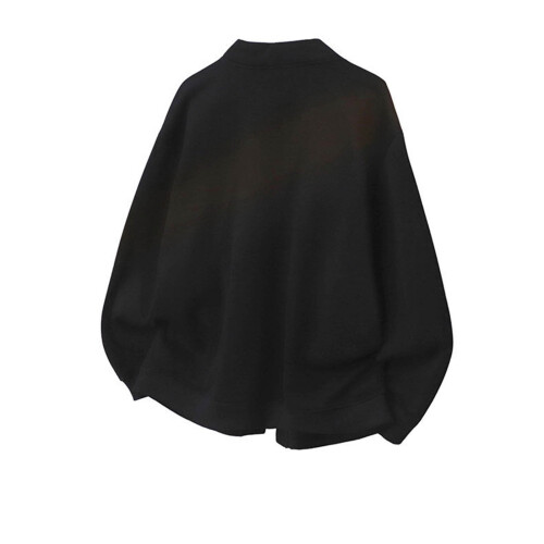Herren-Strickjacke mit Fleecefutter, V-Ausschnitt, einfarbig 2