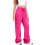 Women's fleece-lined cargo joggers pink size S 1