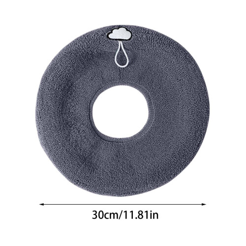 Capa universal para assento sanitário, cinza escuro, 30 x 30 cm (11,81 x 11,81 polegadas). 2