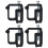 Klemmer til campingvogn/pickup truck, sorte, 4 stk. 1