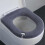 Capa universal para assento sanitário, cinza escuro, 30 x 30 cm (11,81 x 11,81 polegadas). 5