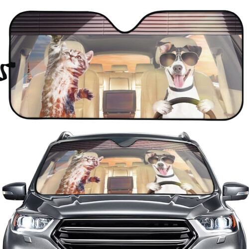 Car Sun Shade Visor Protector for Cats and Dogs